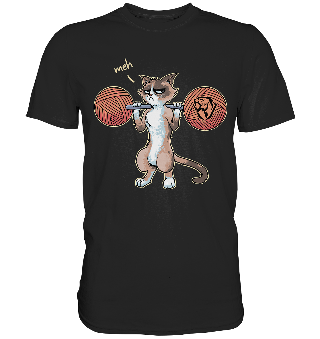 Squatting Meh Cat T-shirt (EU)