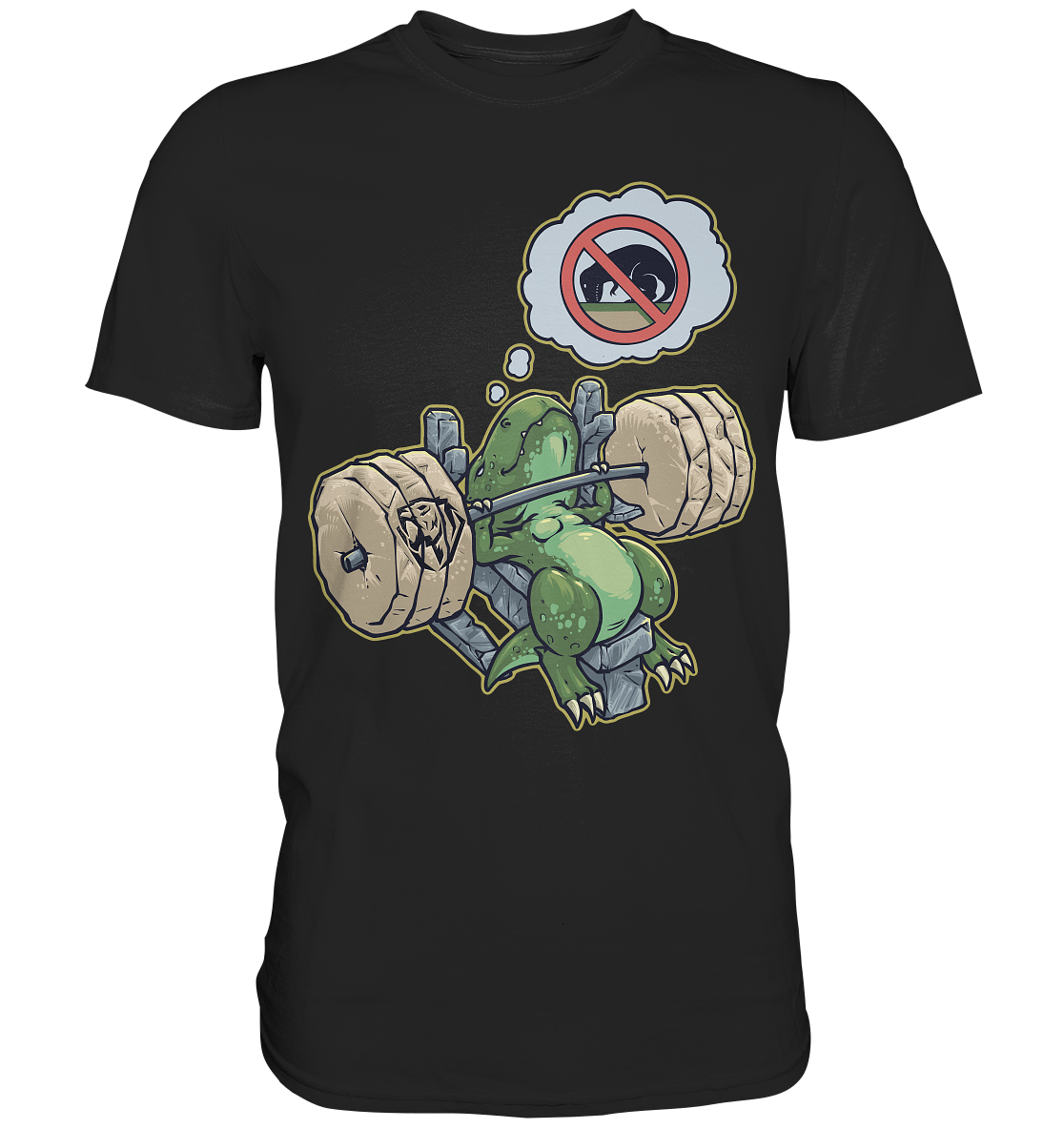 T-rex Loves Bench Press T-shirt (EU)