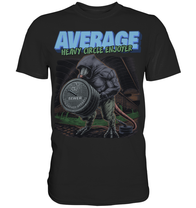 Gym Rat: Average heavy circle enjoyer T-shirt (EU)