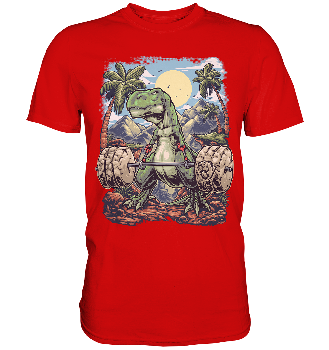 Deadlifting T-rex T-shirt (EU)