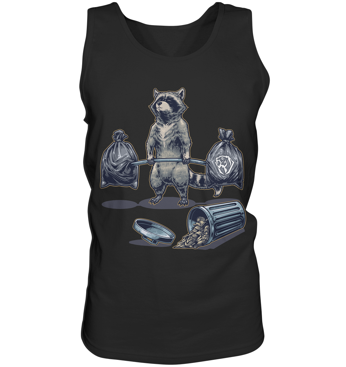 Deadlifting Raccoon Raglan main image 0