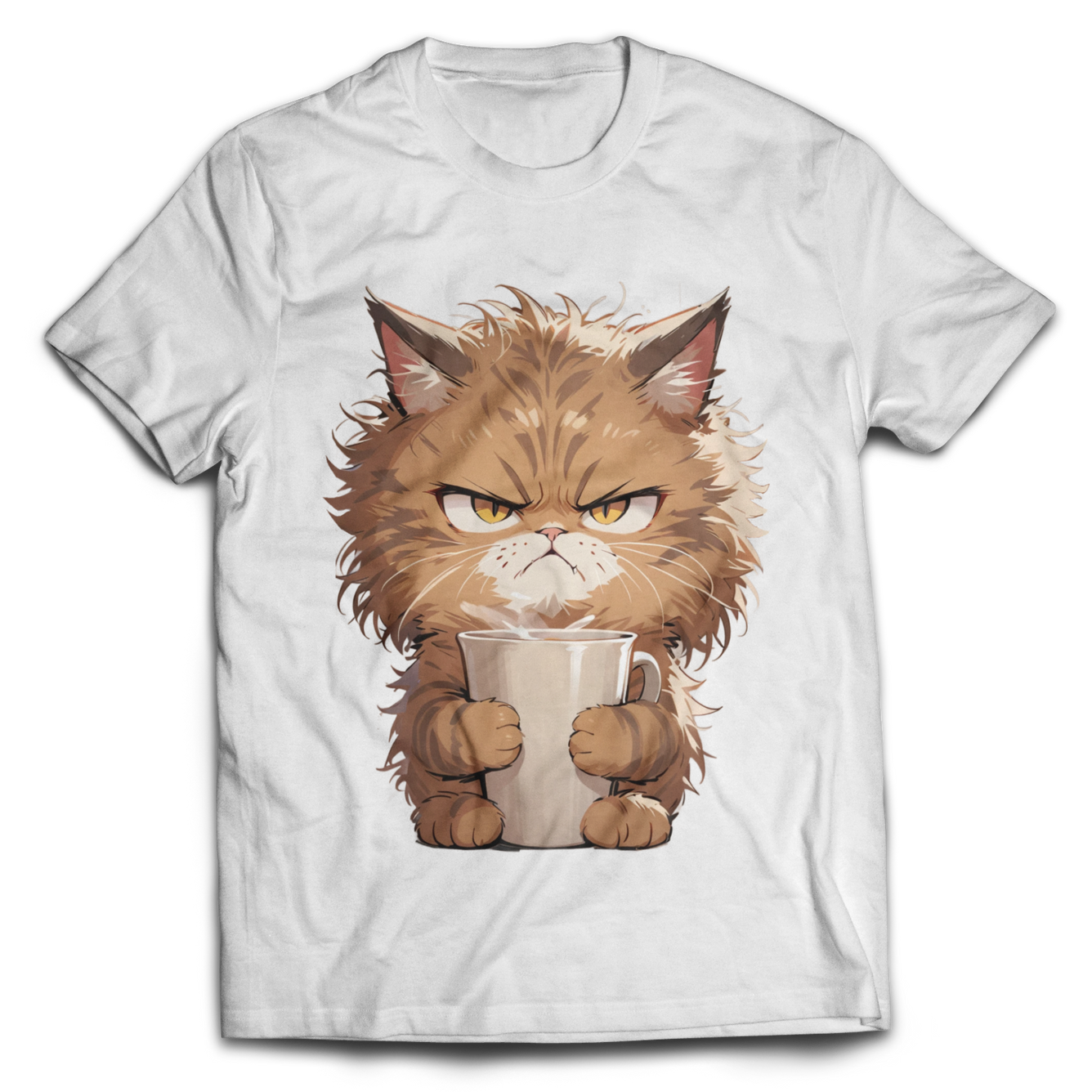 Angry Brown Tabby Cat Tee