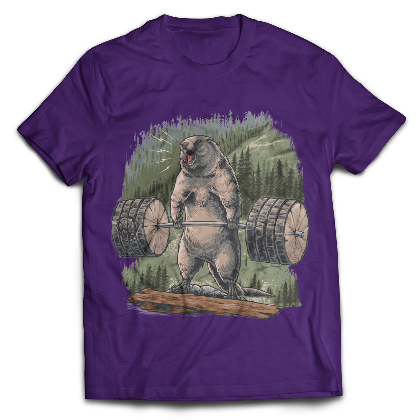 Deadlifting Marmot T-shirt – Iron Savage Apparel Deadlifting Marmot T-shirt – Iron Savage Apparel