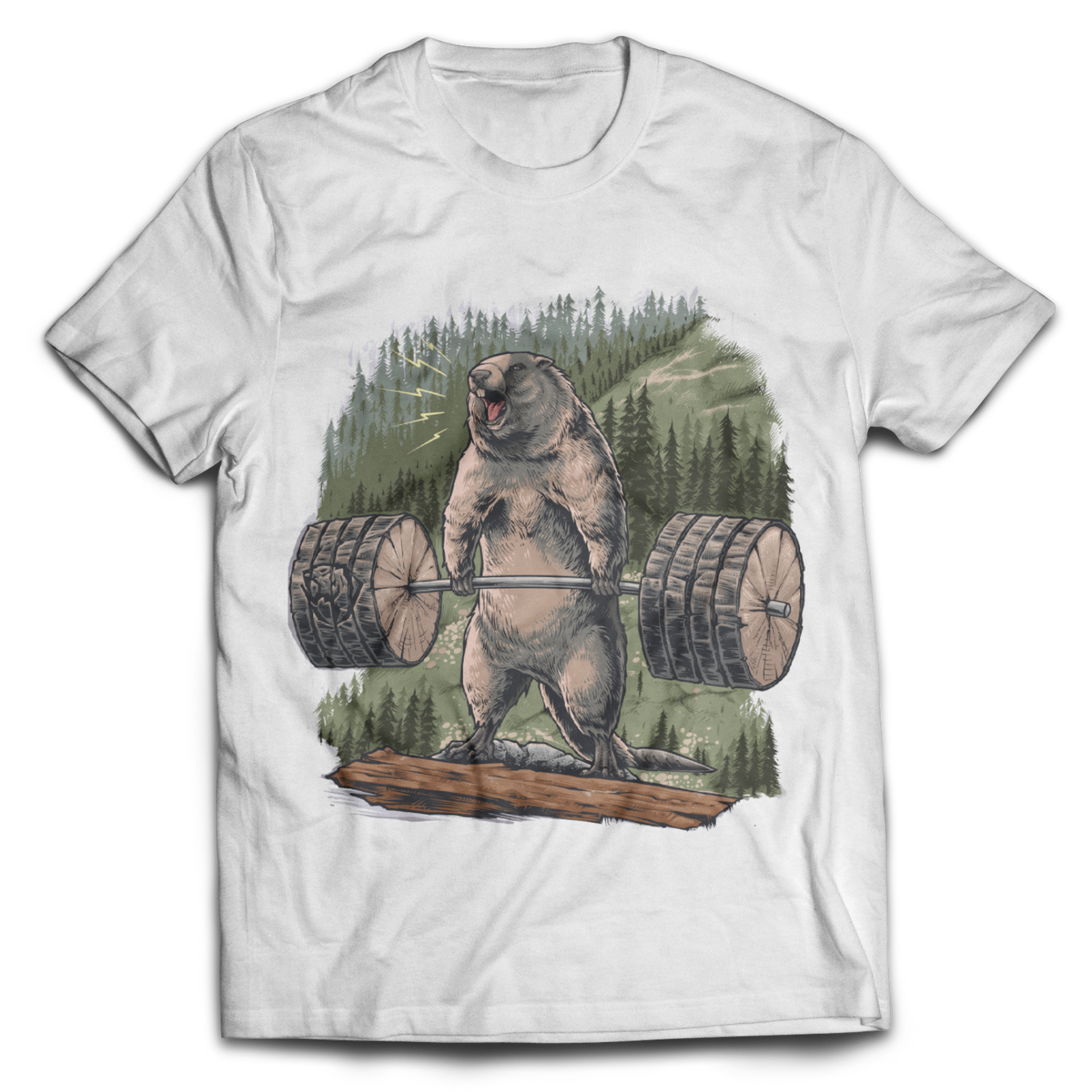 Deadlifting Marmot T-shirt