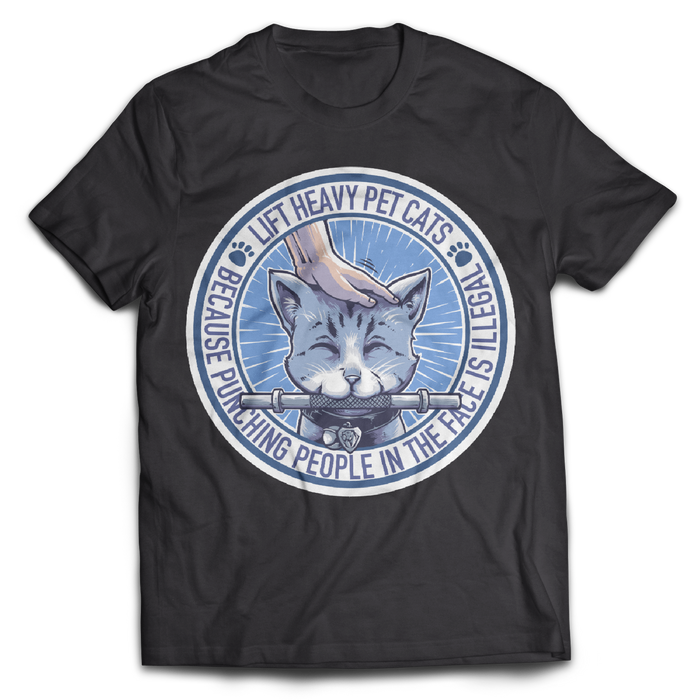 Lift Heavy Pet Cats Tee