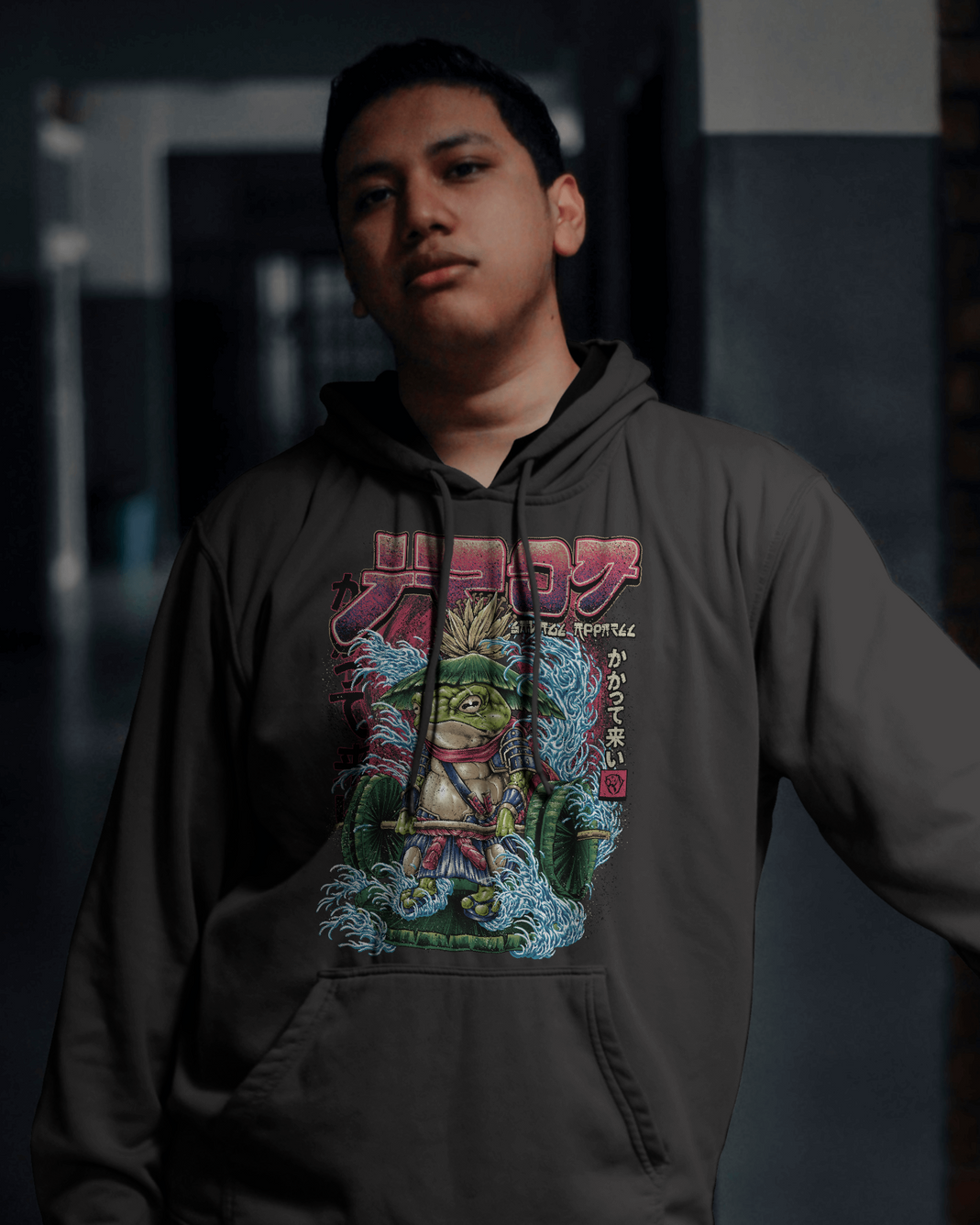Samurai Frog: Bring it on Hoodie
