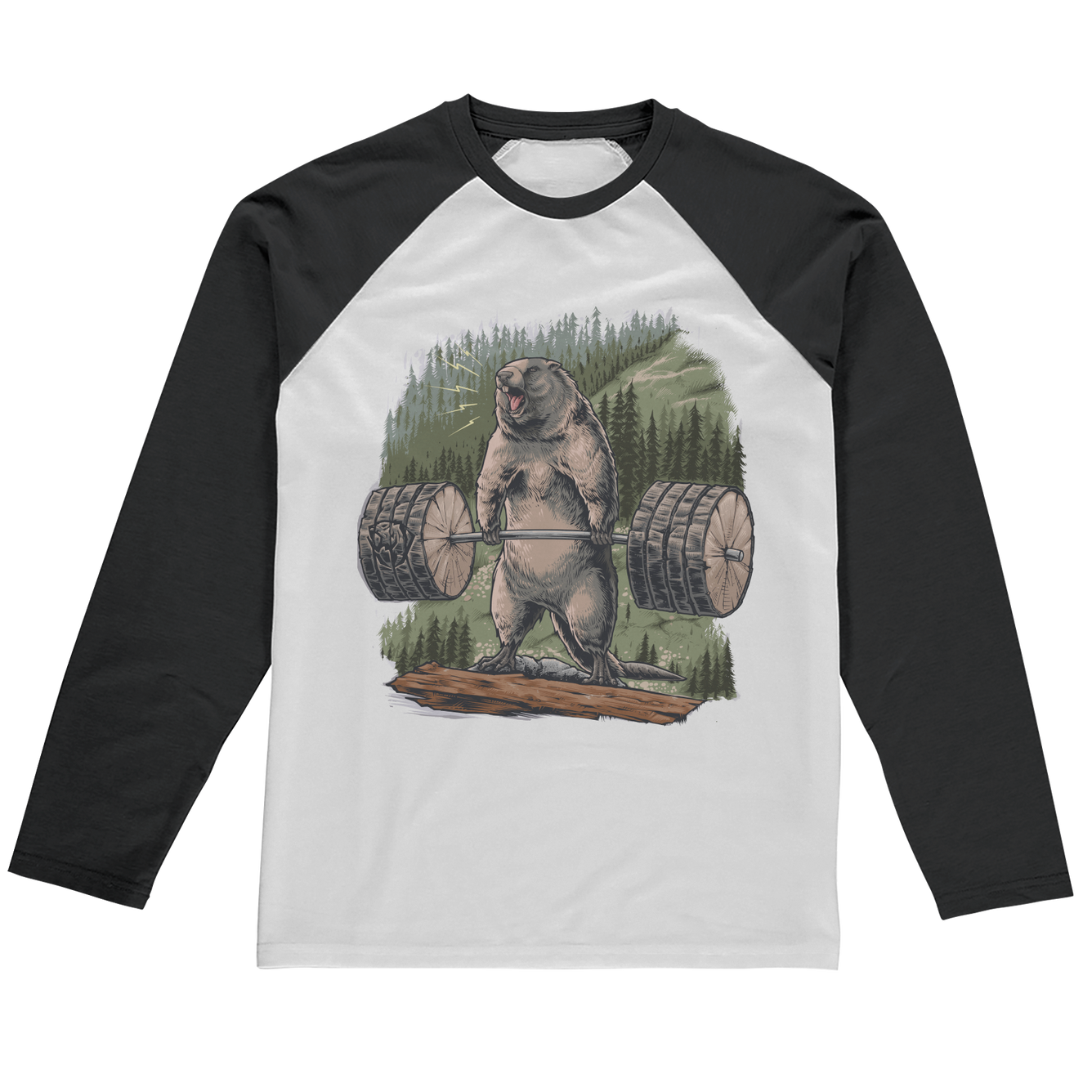 Deadlifting Marmot Raglan