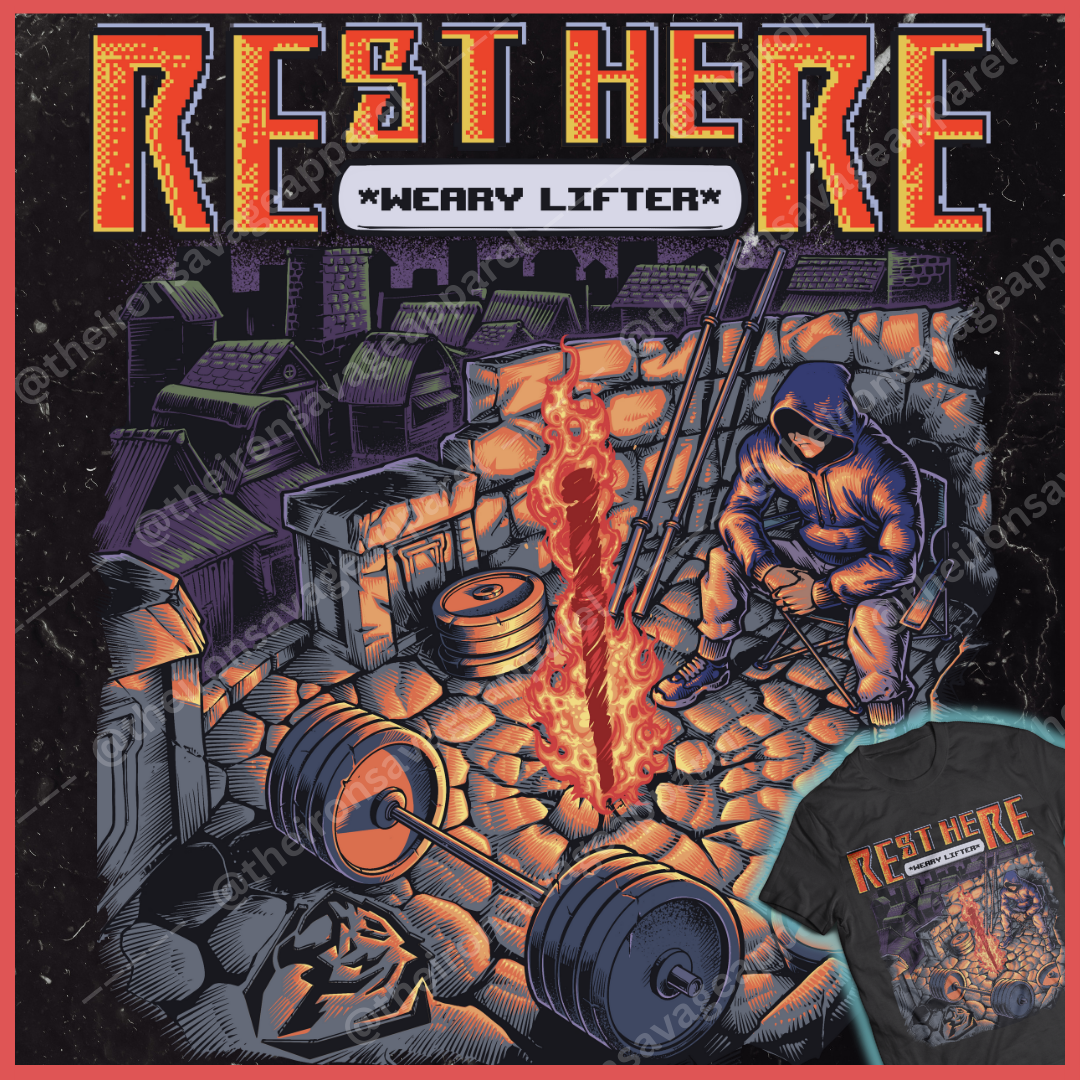 Rest Here Weary Lifter T-shirt