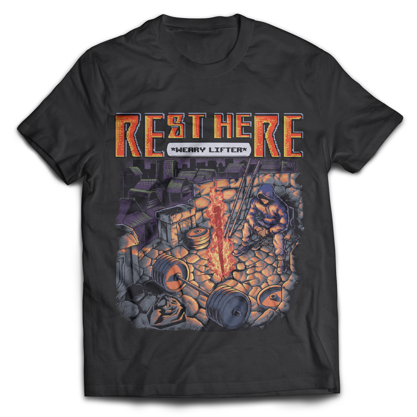 Rest Here Weary Lifter T-shirt