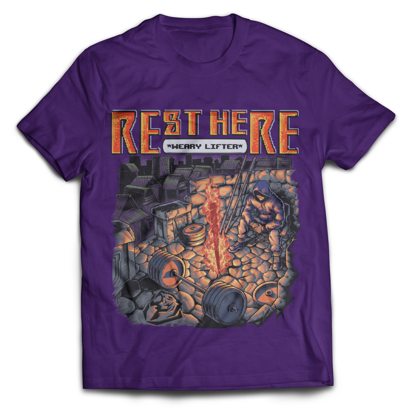 Rest Here Weary Lifter T-shirt