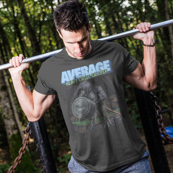 Gym Rat: Average heavy circle enjoyer T-shirt (EU)