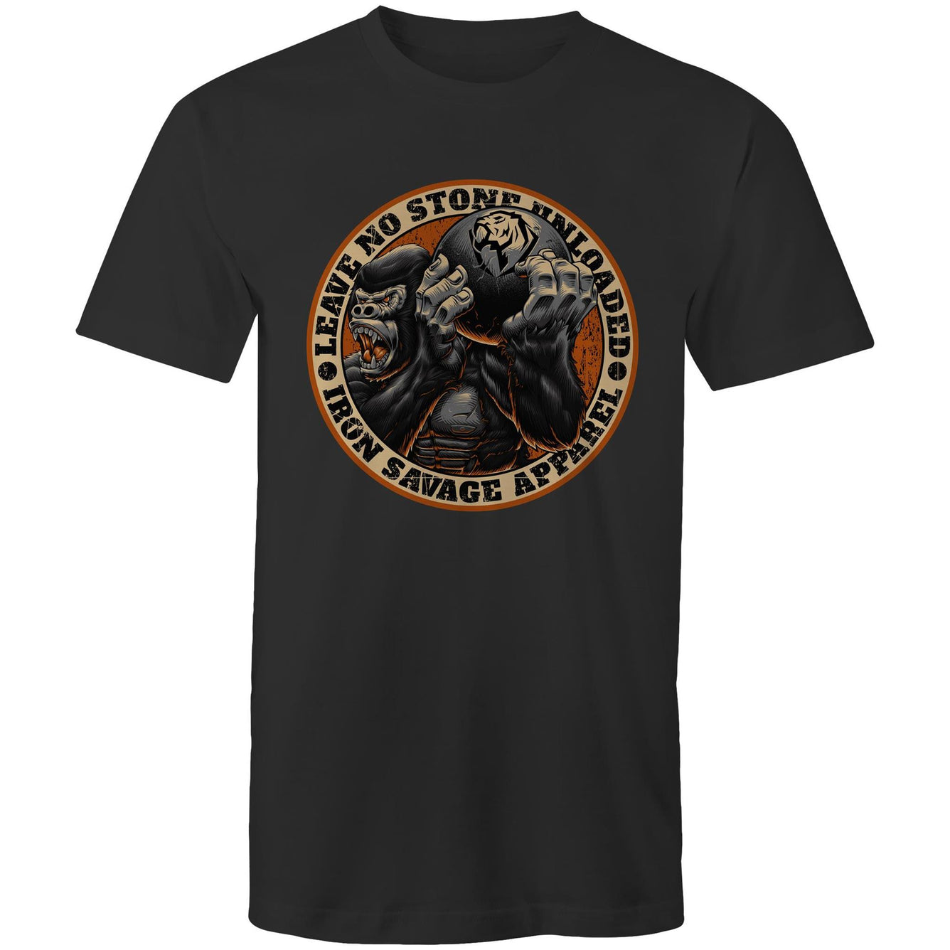 Gorilla: Leave no stone unloaded T-shirt (AU)
