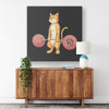 Load image into Gallery viewer, Deadlifting Cat Wall Canvas