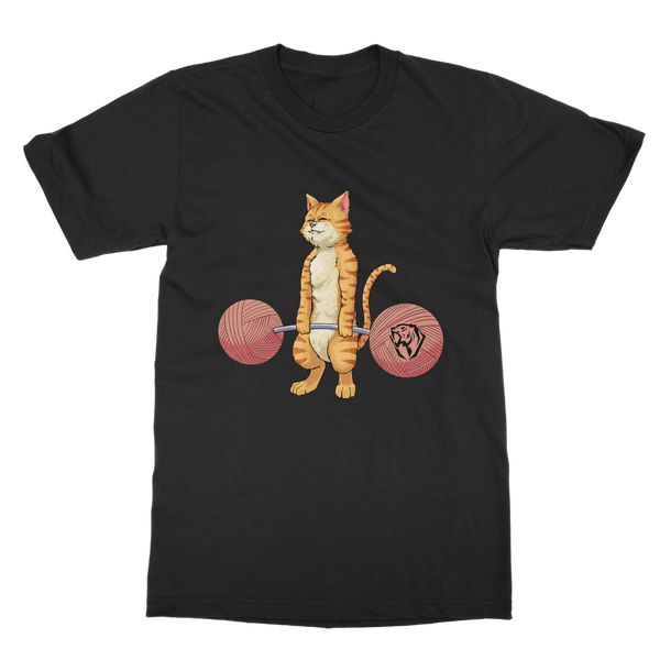 Cat weightlifting shirt best sale
