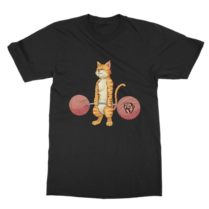 Deadlifting Ginger Cat T-shirt (UK)