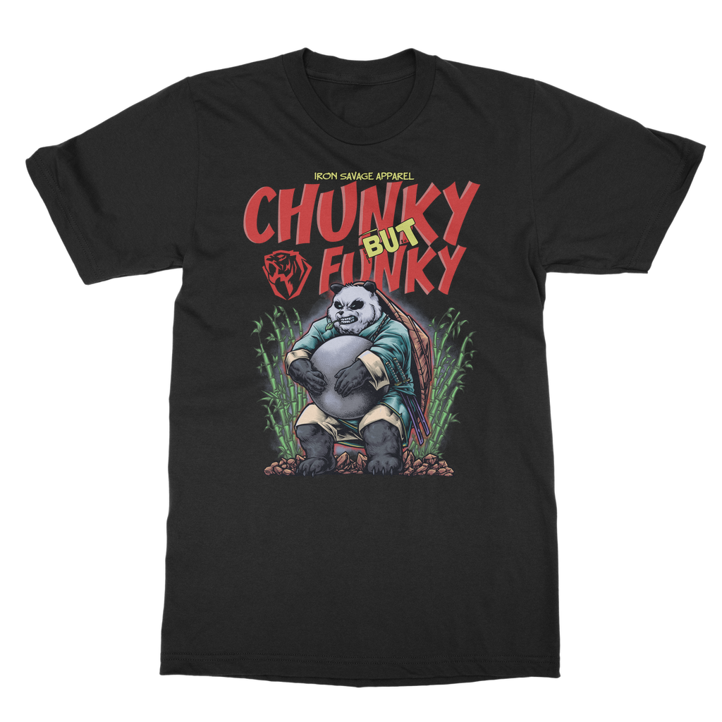 Panda Chunky But Funky V2 T Shirt Uk Iron Savage Apparel 